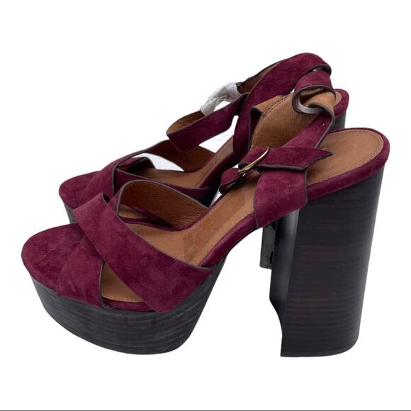 NWOB Shellys London Lauren Suede Platform Sandal - 9 - Picture 4 of 13